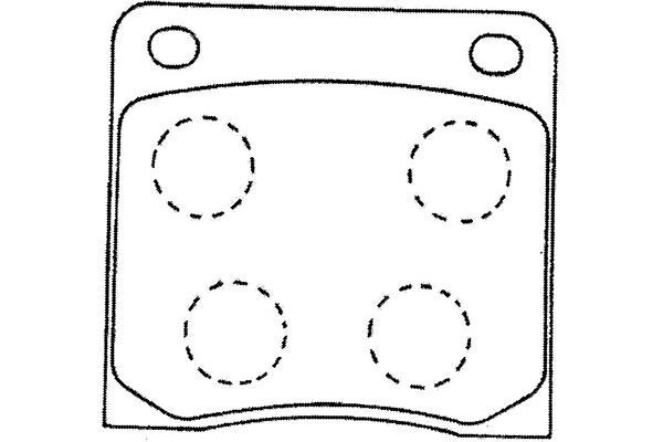 KAVO PARTS Комплект тормозных колодок, дисковый тормоз BP-6584